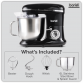 Baridi 1500W Stand Mixer with Accessories 6L - Black DH173