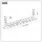 Dellonda Extendable Cable Management Tray 435/730 x 130 x 190 - Black DH276