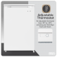 Baridi 55cm Undercounter Freezer with Adjustable Thermostat 85L - White DH250