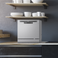 Baridi Compact Tabletop Dishwasher 8 Place Settings, 6 Programmes, Low Noise, 8L Cycle, Start Delay - Silver DH87