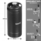 Baridi Growler Keg 4L, Matte Black suitable for Soft Drinks and Beer- DH101 DH101