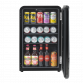 Baridi 70L Under Counter Drinks/Beer & Wine Cooler Fridge, Retro Style, Black DH222