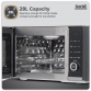 Baridi 7-in-1 Air Fryer Microwave & Grill, 28L Capacity - Black DH277