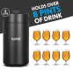 Baridi Growler Keg 5L, Matte Black suitable for Soft Drinks and Beer- DH104 DH104