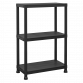 Plastic Racking Unit with 3 Shelves 25kg Capacity Per Level APPR3