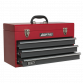 Tool Chest 3 Drawer Portable with Ball-Bearing Slides - Red/Grey AP9243BB