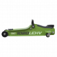 Trolley Jack 2 Tonne Low Profile Short Chassis - Hi-Vis Green 1020LEHV