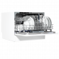 Baridi Compact Tabletop Dishwasher 6 Place Settings, 6 Programmes, Low Noise, 6.5L Cycle, Start Delay - White DH83