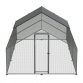 Dellonda 3 x 6 x 2m Walk-In Chicken Run, Galvanized Steel, Roof Cover, PVC Coated Chicken Wire DG280