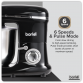 Baridi 1500W Stand Mixer with Accessories 6L - Black DH173