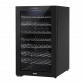 Baridi 52 Bottle Dual Zone Wine Cooler, Fridge, Touch Screen Controls, LED - Black DH236