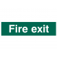 Fire Exit Text Only - PVC 200 x 50mm SCA5204