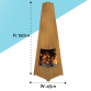 Dellonda Chiminea, Wood Burner, Heater for Outdoors W45cm x H150cm, Corten Steel DG106