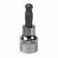 Ball-End Hex Socket Bit 7mm 3/8"Sq Drive SBBH005