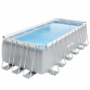 Dellonda 25ft Deluxe Steel Frame Swimming Pool with Step Ladder, Ground Covers and Filter Pump DL151