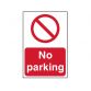 No Parking - PVC 400 x 600mm SCA4051