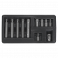 Spline Bit & Holder Set 11pc - 3/8"Sq Drive S0534