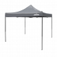 Dellonda Premium 3 x 3m Pop-Up Gazebo, PVC Coated, Water Resistant Fabric, Supplied with Carry Bag, Rope, Stakes & Weight Bags - Grey Canopy DG133