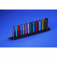 Multi-Coloured Socket Set 12pc 3/8"Sq Drive 6pt Deep WallDrive® Metric