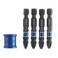 Phillips Impact Magnetic Screwdriver Bit Set, 5 Piece IRW1923417