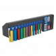 Multi-Coloured Socket Set 12pc 1/4"Sq Drive Deep WallDrive® Metric AK282D