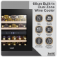 Baridi 36 Bottle Wine Fridge & Cooler 60cm DH117