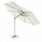 Dellonda Ø3m Garden/Patio Cantilever Parasol/Umbrella with Crank Handle, 360° Rotation, Tilt and Cover, Cream DG268