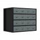 Modular Racking Mid Unit 16 Small Drawers 580mm APMRM5