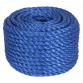 10mm x 30m Polypropylene Split Film Twisted Rope, Blue PR1030