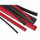 Heat Shrink Tubing Assortment 72pc Black & Red Adhesive Lined 200mm HSTAL72BR