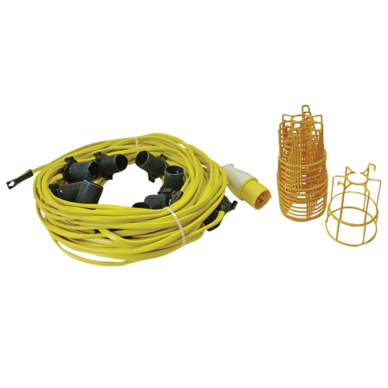 Faithfull Power Plus Festoon Lights 10 ES Bulbs 110V 22m FPPSLFESTOON