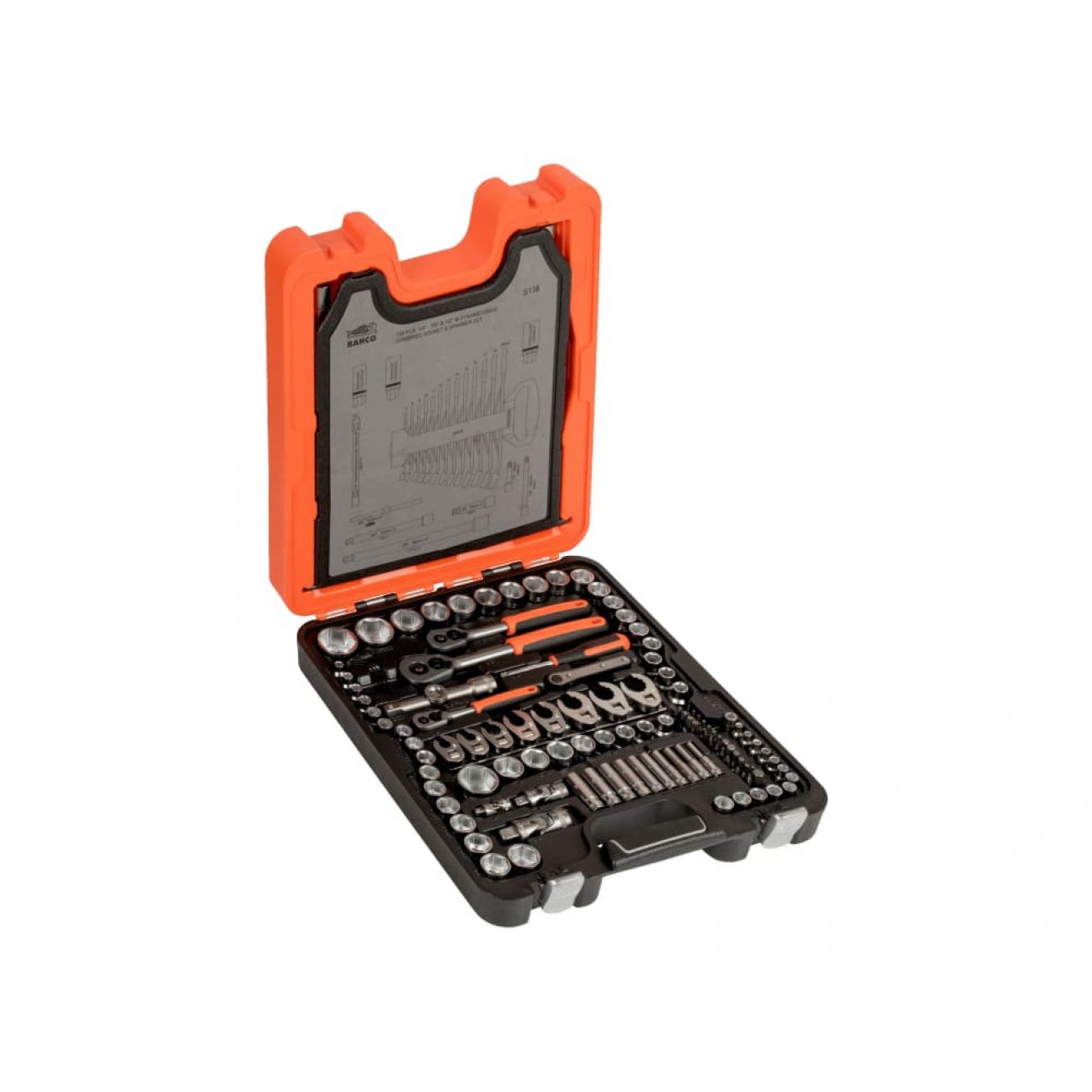 Bahco S138 Socket Set of 138 Metric & AF 1/4in 3/8in & 1/2in Drive