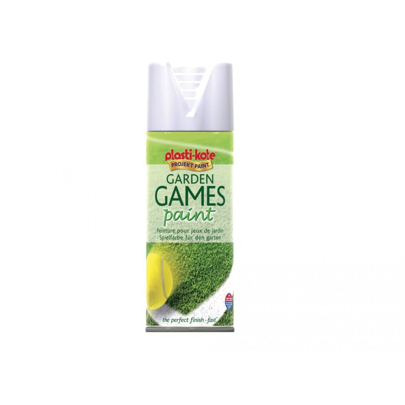 PlastiKote Garden Games Spray Paint White 400ml PKT4376