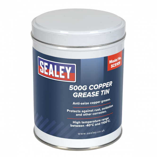 Sealey Tools Copper Grease 500g Tin SCS109 - UKToolBox.com