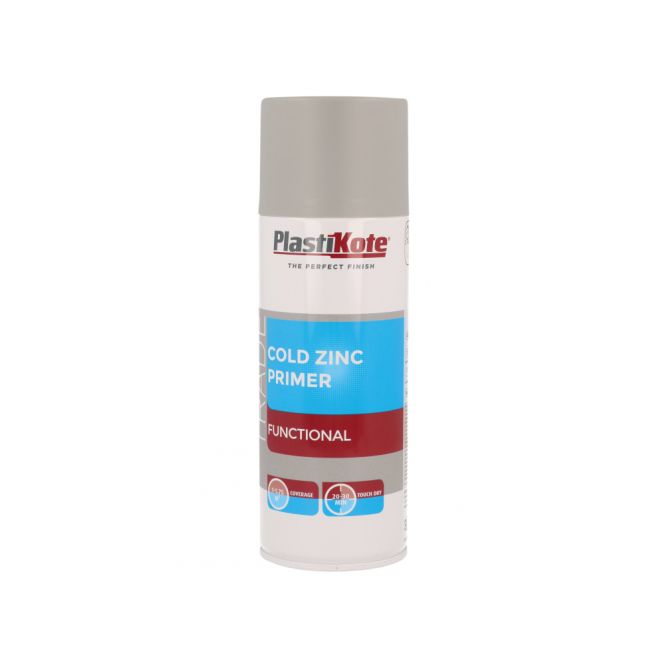 PlastiKote Trade Cold Zinc Spray Primer 400ml PKT71025