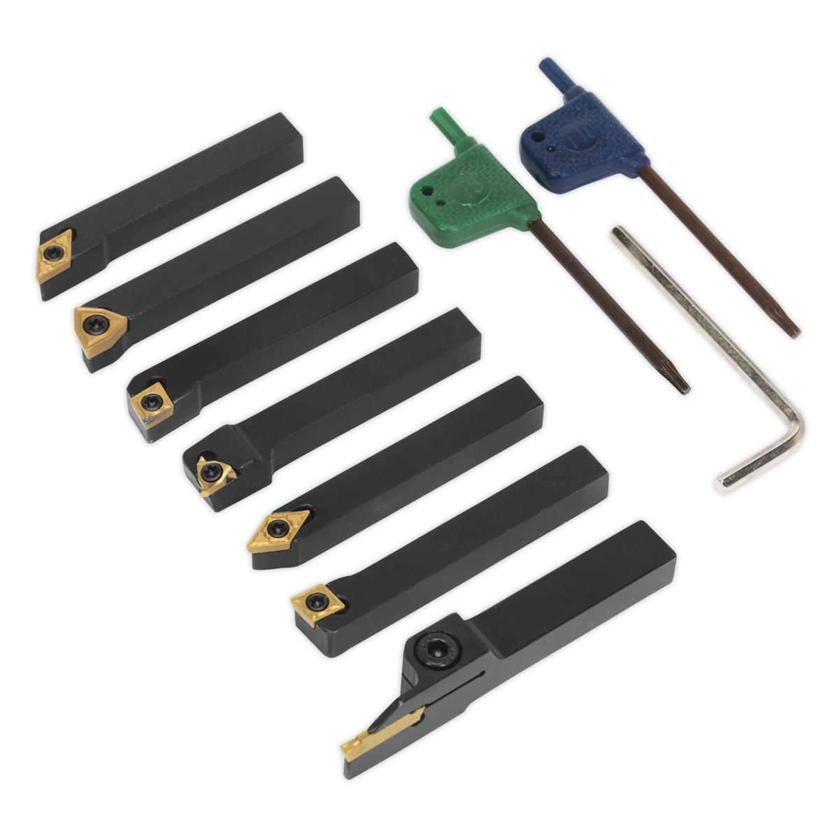 Indexable 8mm Lathe Turning Tool Set 7pc SM3025CS5