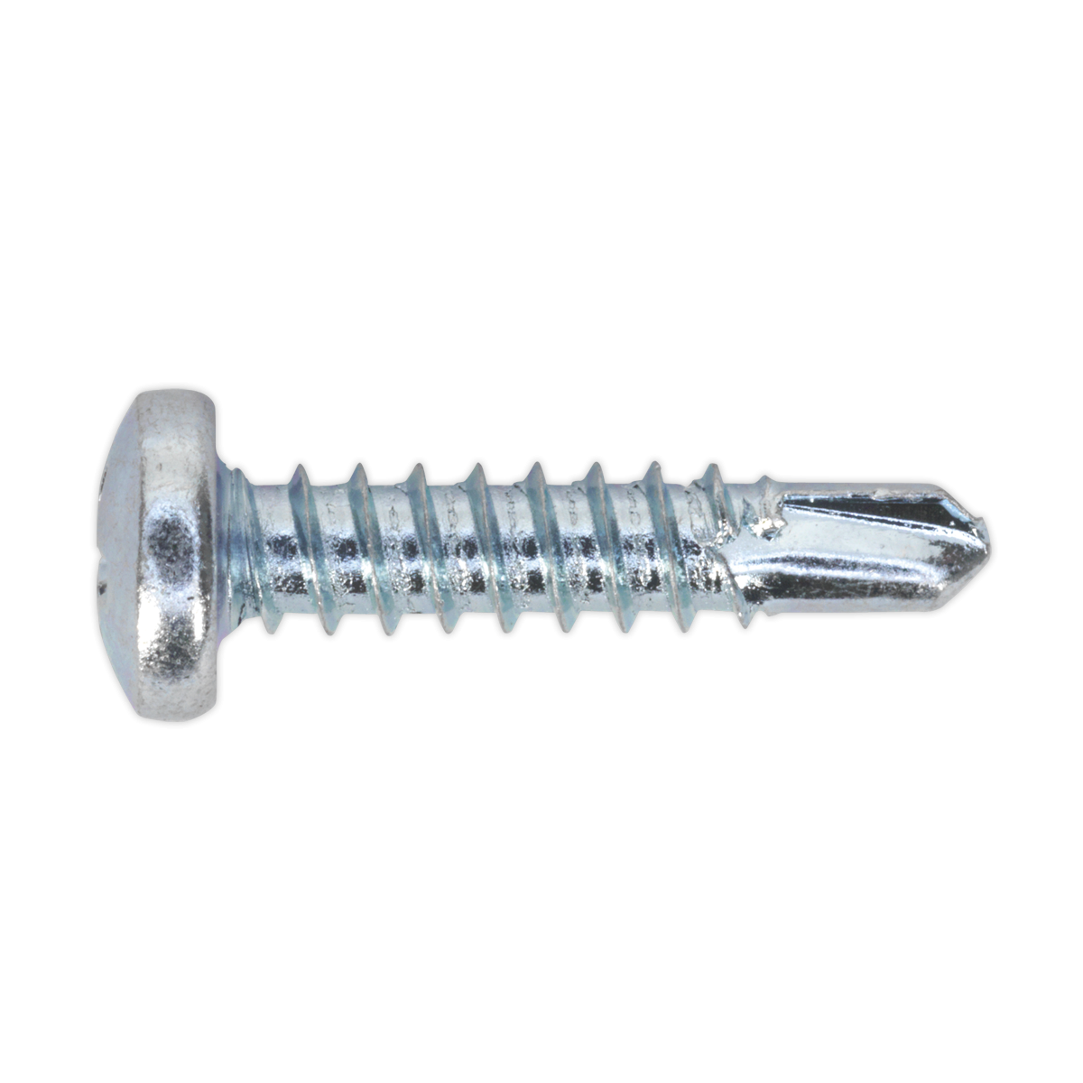 Self-Drilling Screw 4.2 x 19mm Pan Head Phillips Zinc Pack of 100 SDPH4219