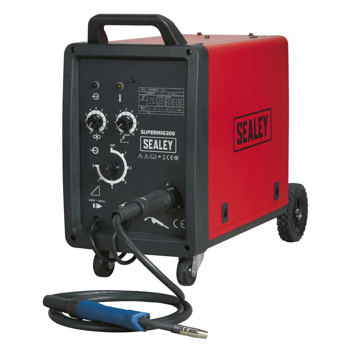 Professional MIG Welder 200A 230V with Binzel® Euro Torch SUPERMIG200