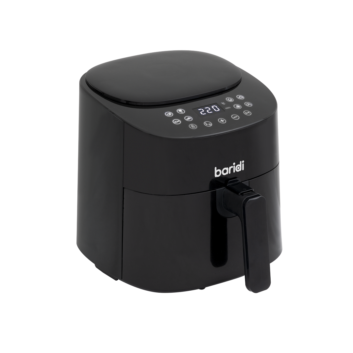 Baridi 3.5L Low Fat Air Fryer with Digital Rapid Air Oil Free Circulation System, 1300W, 8 Presets - DH60 DH60