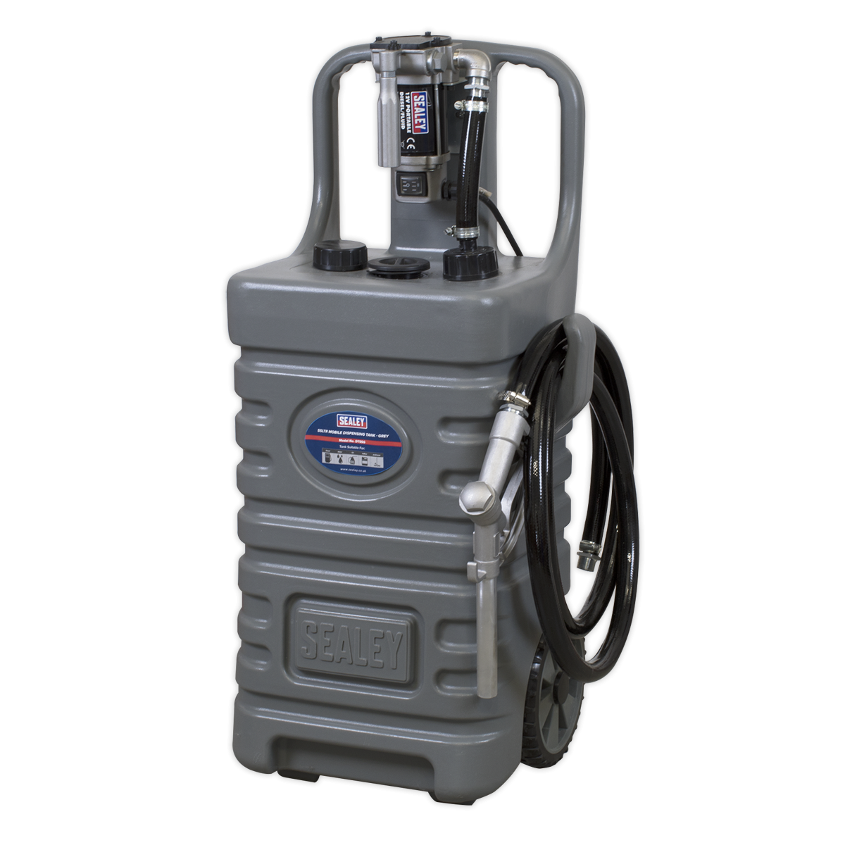 Mobile Dispensing Tank 55L with Diesel Pump - Grey DT55GCOMBO1