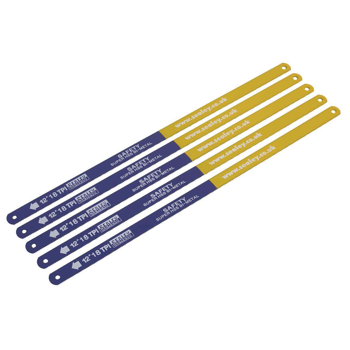 Hacksaw Blade 300mm HSS Bi-Metal 18tpi Pack of 5 HSB0518