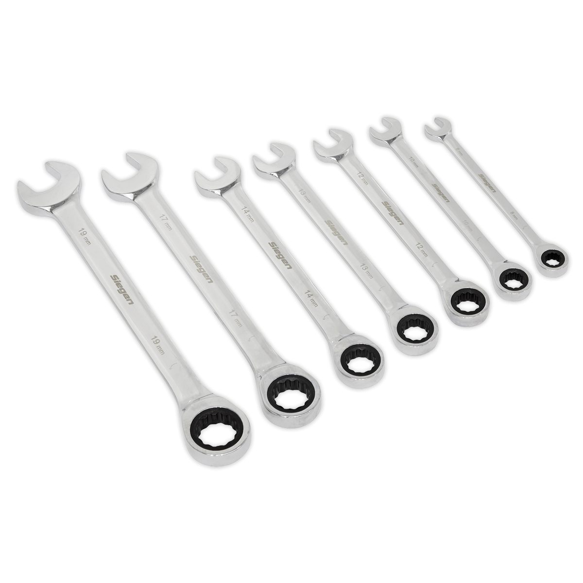 Ratchet Combination Spanner Set 7pc Metric S01142