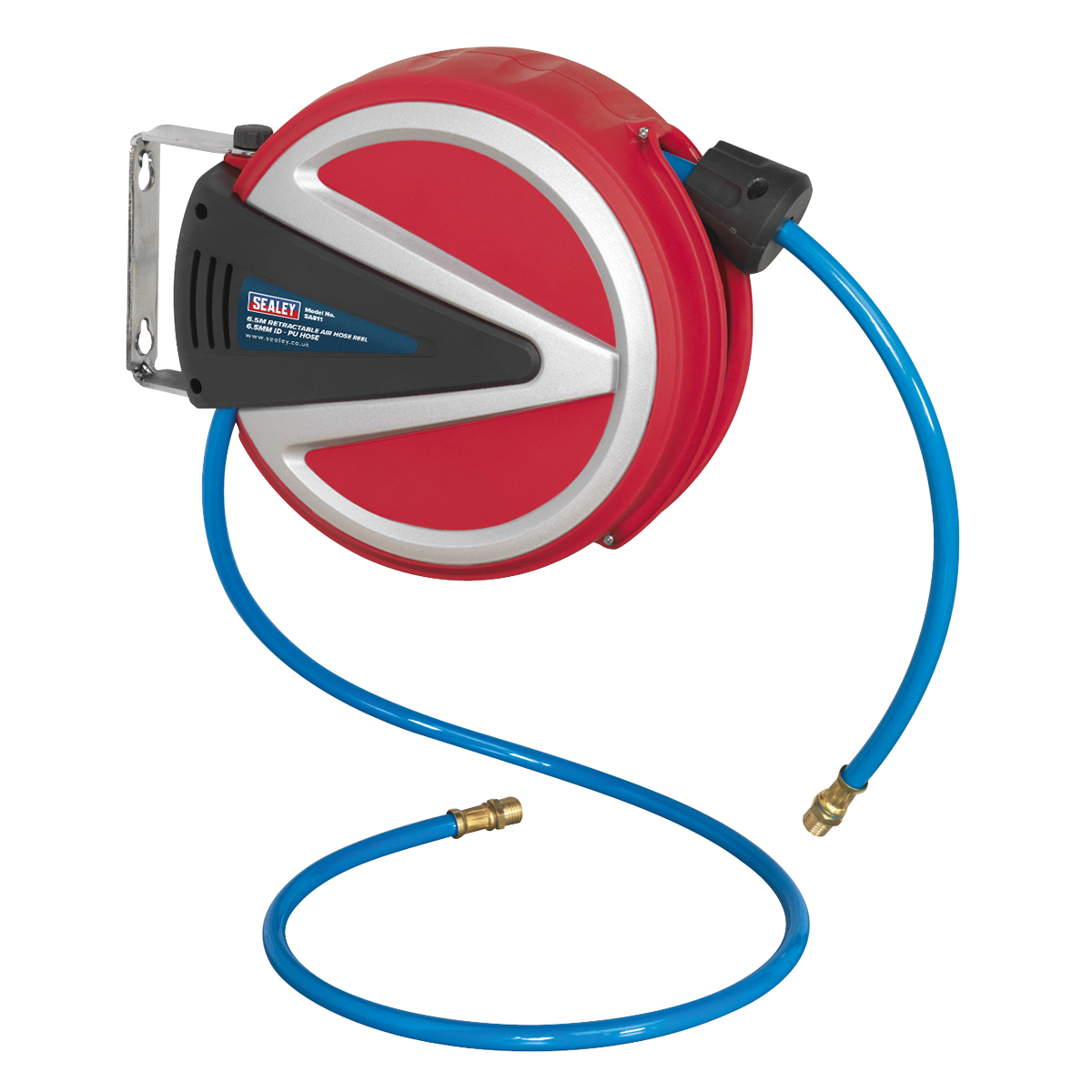 Retractable Air Hose Reel 6.5m Ø6.5mm ID - PU Hose SA811