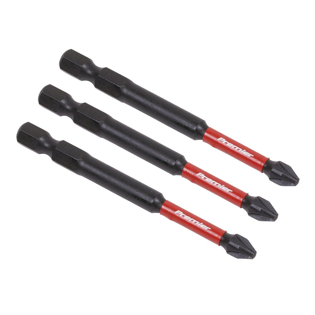 Pozi #2 Impact Power Tool Bits 75mm - 3pc AK8258