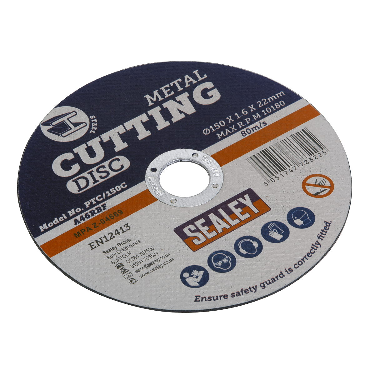 Cutting Disc Ø150 x 1.6mm 22mm Bore PTC/150C