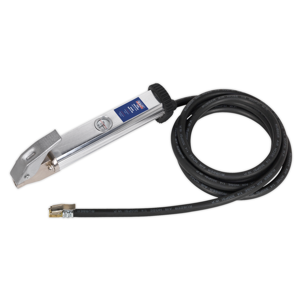 Tyre Inflator with 2.7m Hose & Clip-On Connector SA396