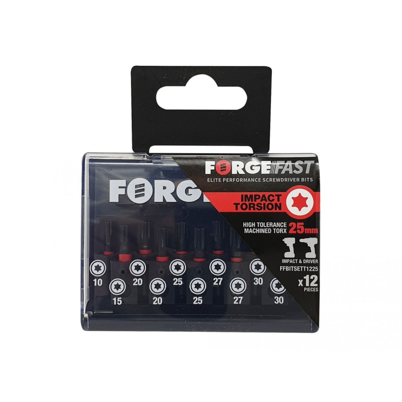 ForgeFast TORX® Compatible Impact Bit Set, 12 Piece FORFFBST12
