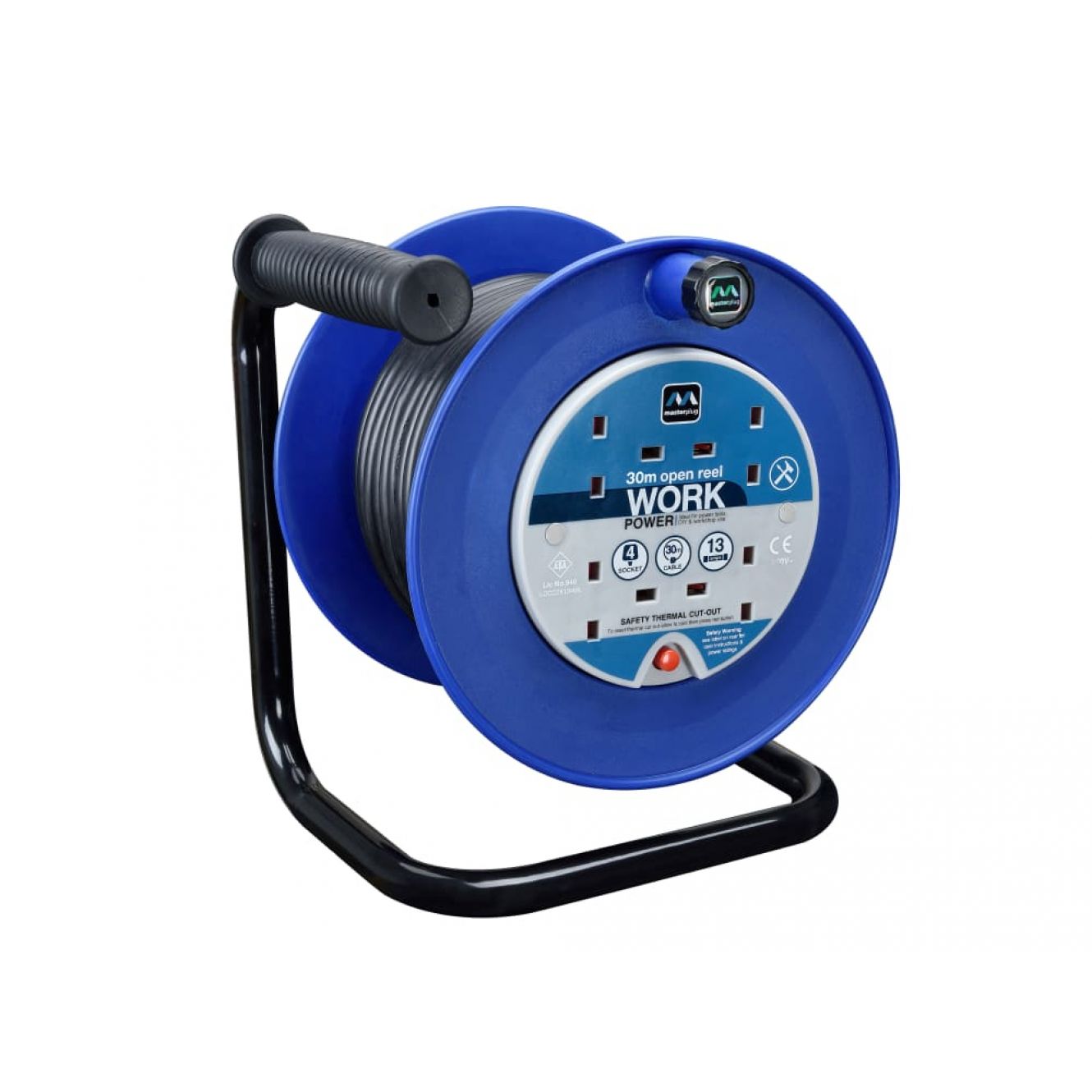 Heavy-Duty Cable Reels 4 Socket