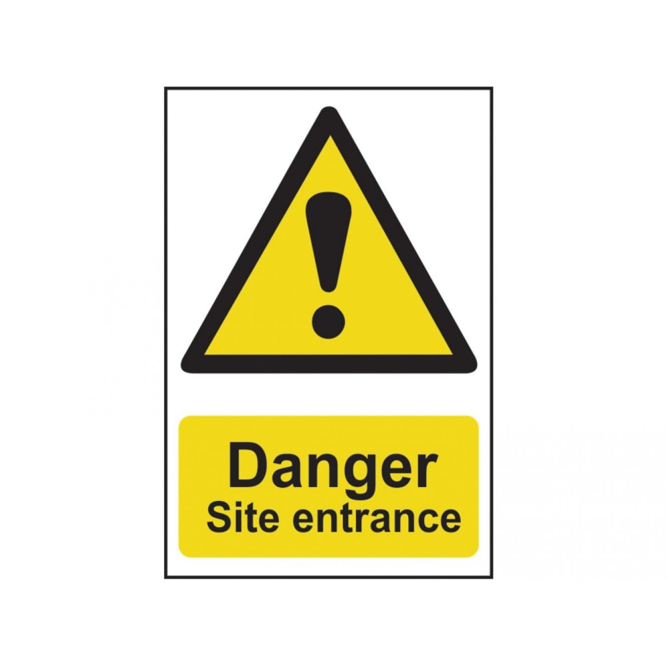 Danger Site Entrance - PVC 400 x 600mm SCA4102
