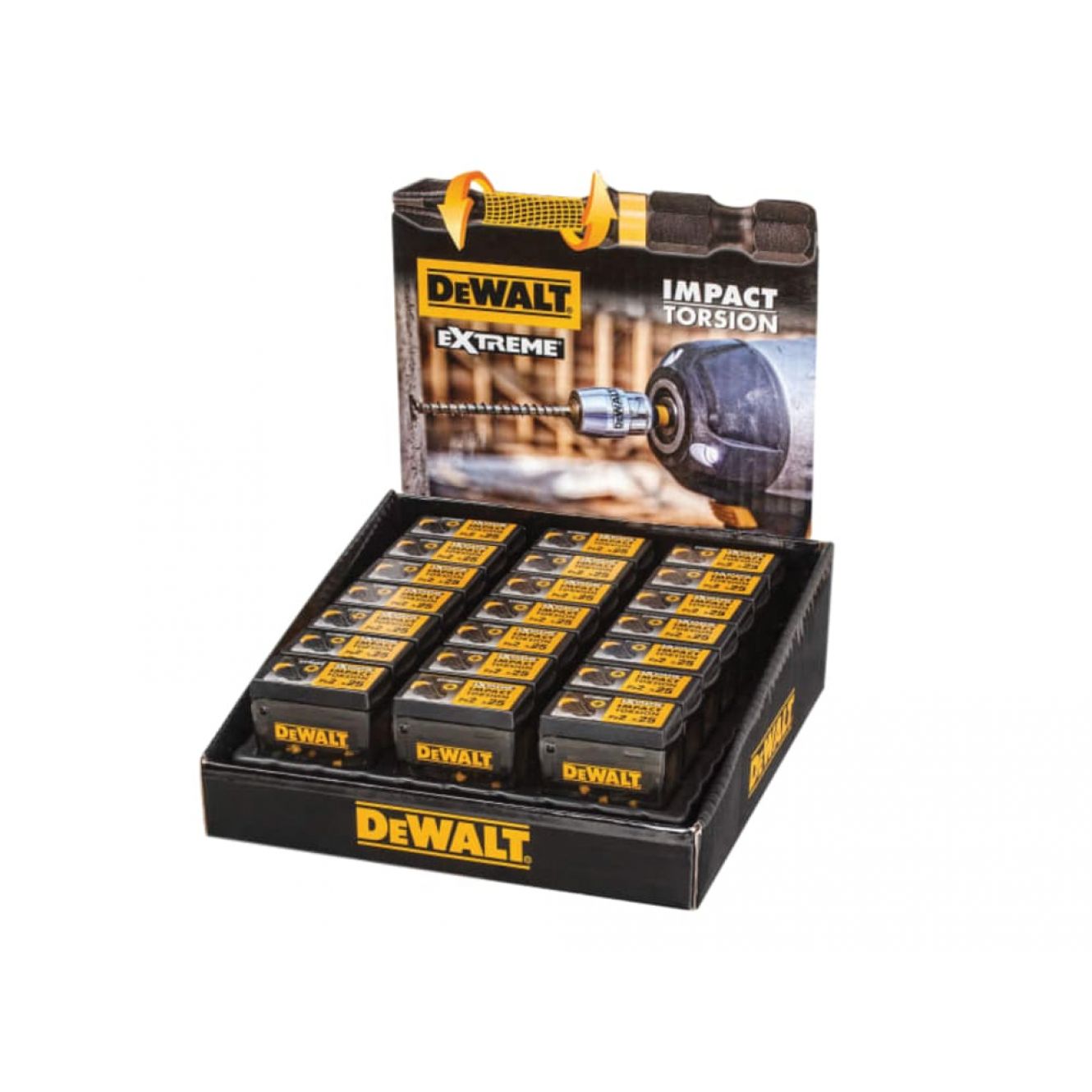 Impact Torsion Bits PZ2 25mm Tic Tac Display 21 Piece DEWDT70556TQ